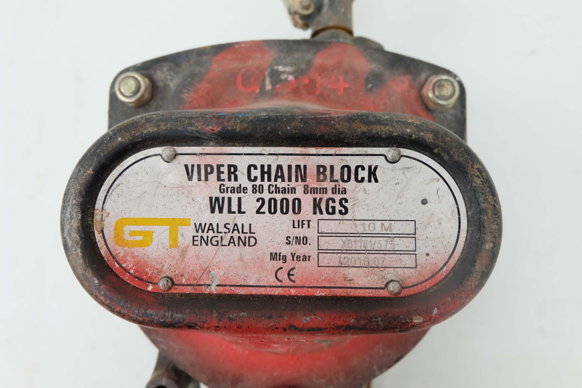 GT Viper Chain Block. WLL 200KGs. Grade 80 Chain 8mm Diameter. - Image 2 of 4