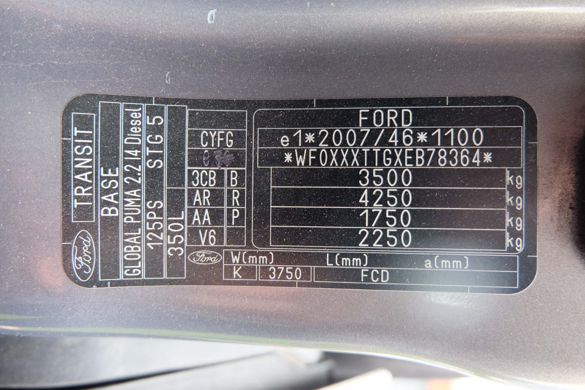 2014 Ford Transit 2.2TDCi Panel Van. 5 Door. Diesel. Manual. RWD. 125 PS. - Image 14 of 17