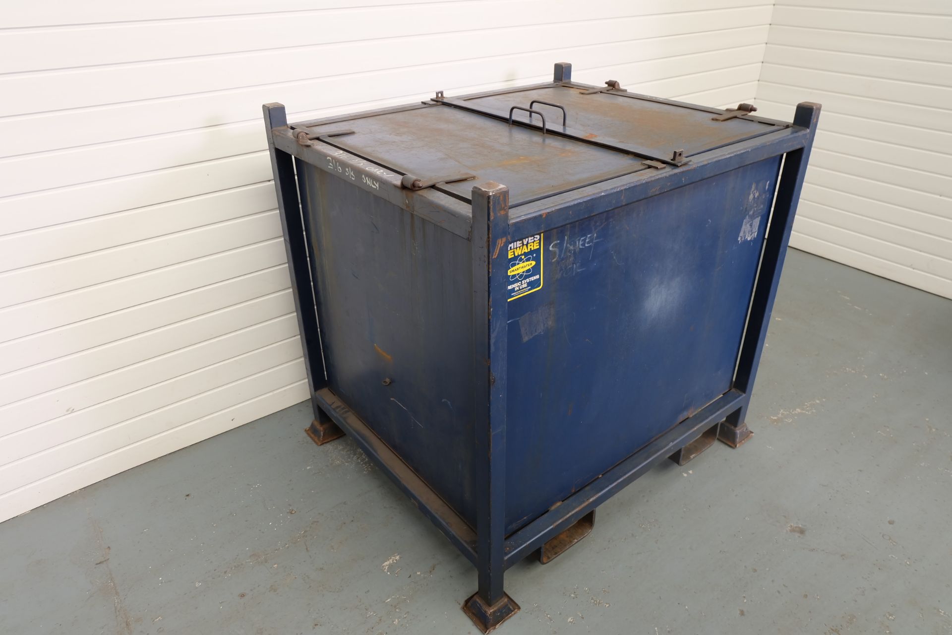 Alchemy Metals Ltd Steel Crate/Box With Hinged Lid Doors and Fork Lift Points - Image 2 of 6