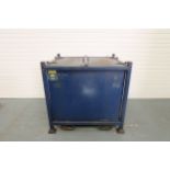 Alchemy Metals Ltd Steel Crate/Box With Hinged Lid Doors and Fork Lift Points