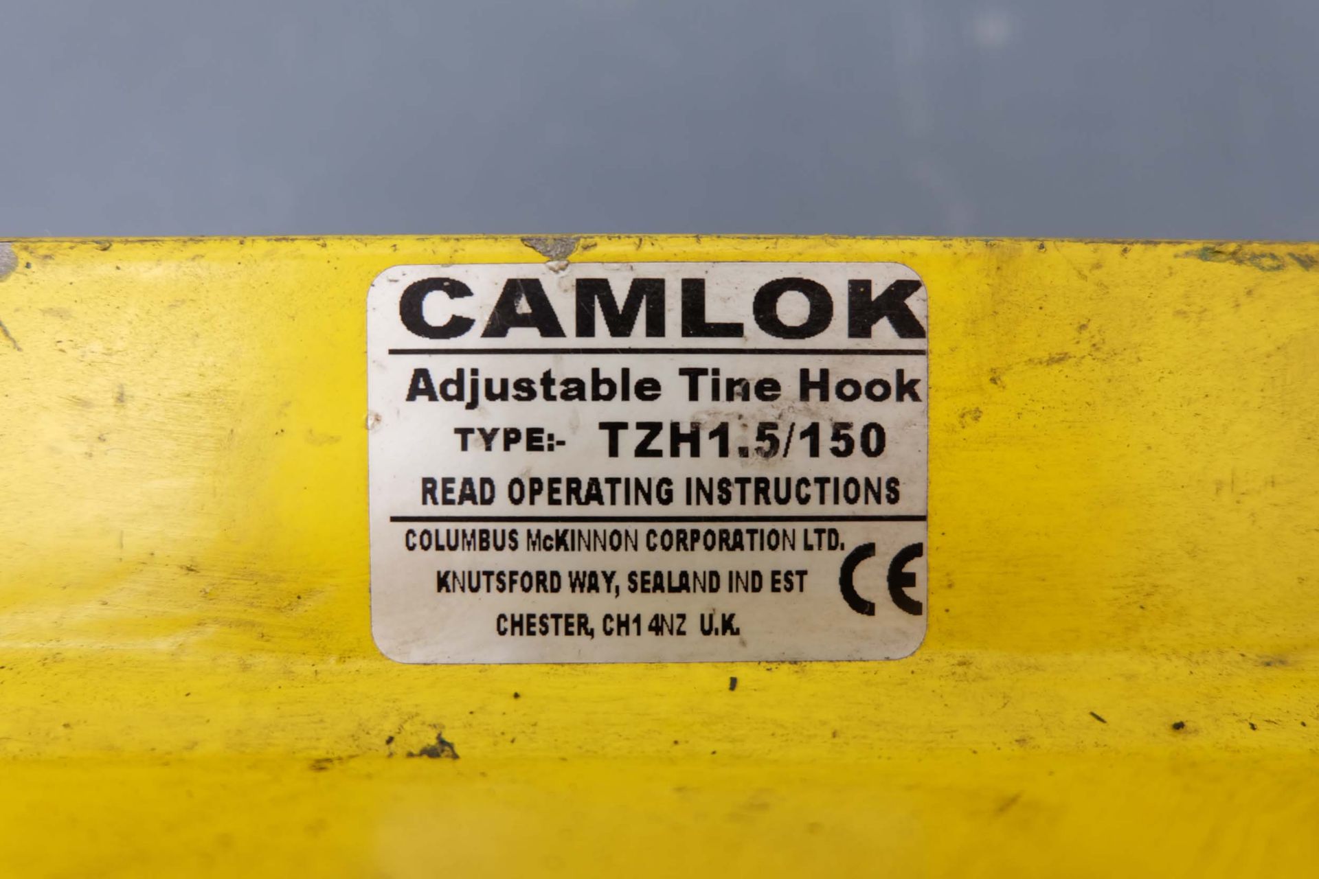 Cam Lok Type TZH 1.5/150 Adjustable Tine Hook for Fork Lift Trucks. - Image 2 of 4