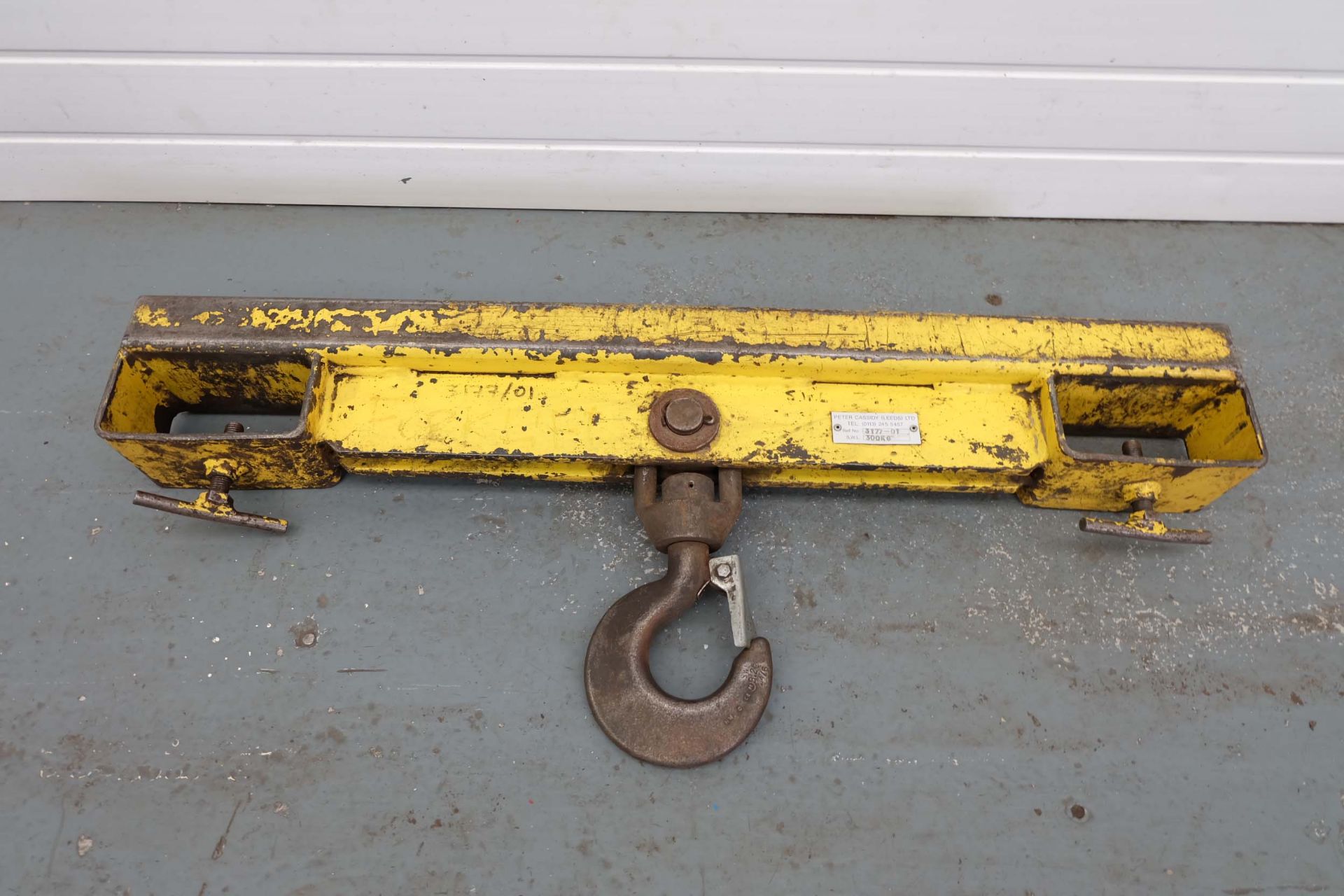 Peter Cassidy (Leeds) Ltd Fork Lift Truck Lifting Hook.