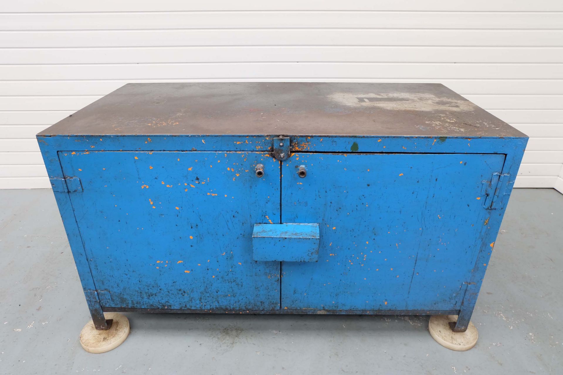 Heavy Duty Steel Bench Cabinet. Size: 60" x 30". Height: 33". - Image 2 of 9