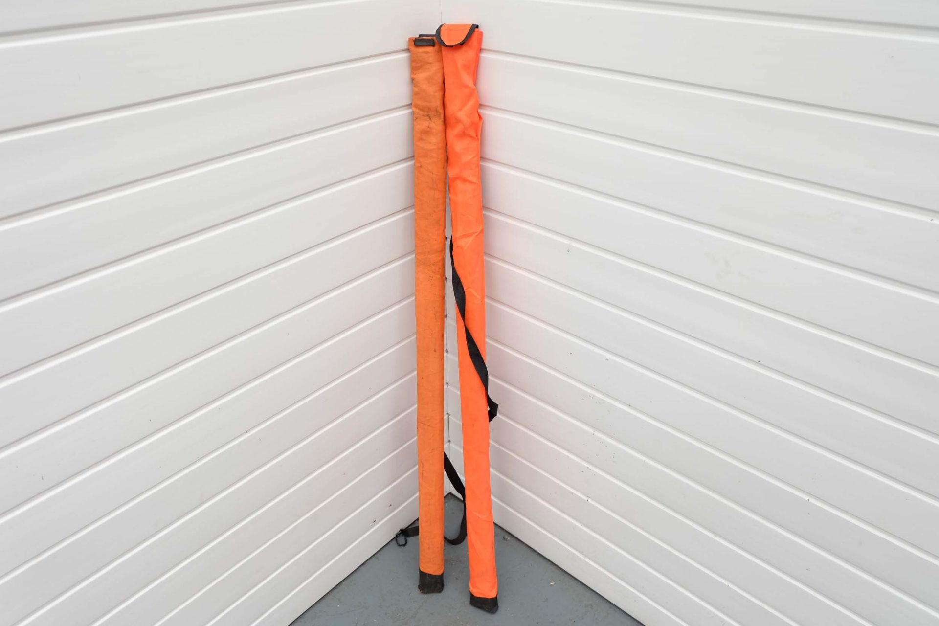 2 x 5 Metre Aluminium Survey Measuring Staffs With Cloth Carry Cases. - Image 8 of 8