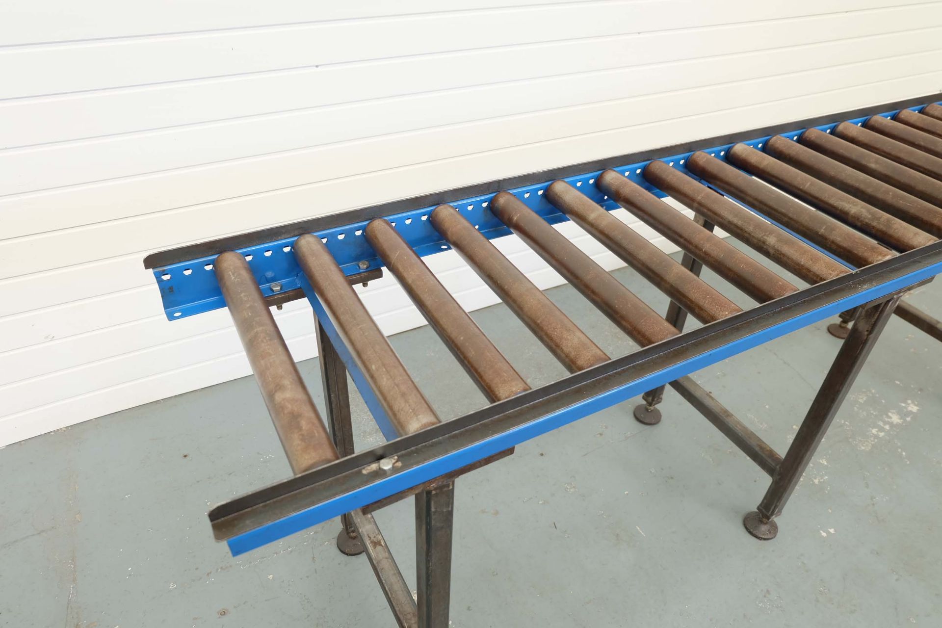 Roller Conveyor Stand With 18 Steel 2" Diameter Rollers. Length 2200mm Width of Rolls 450mm. - Image 3 of 4