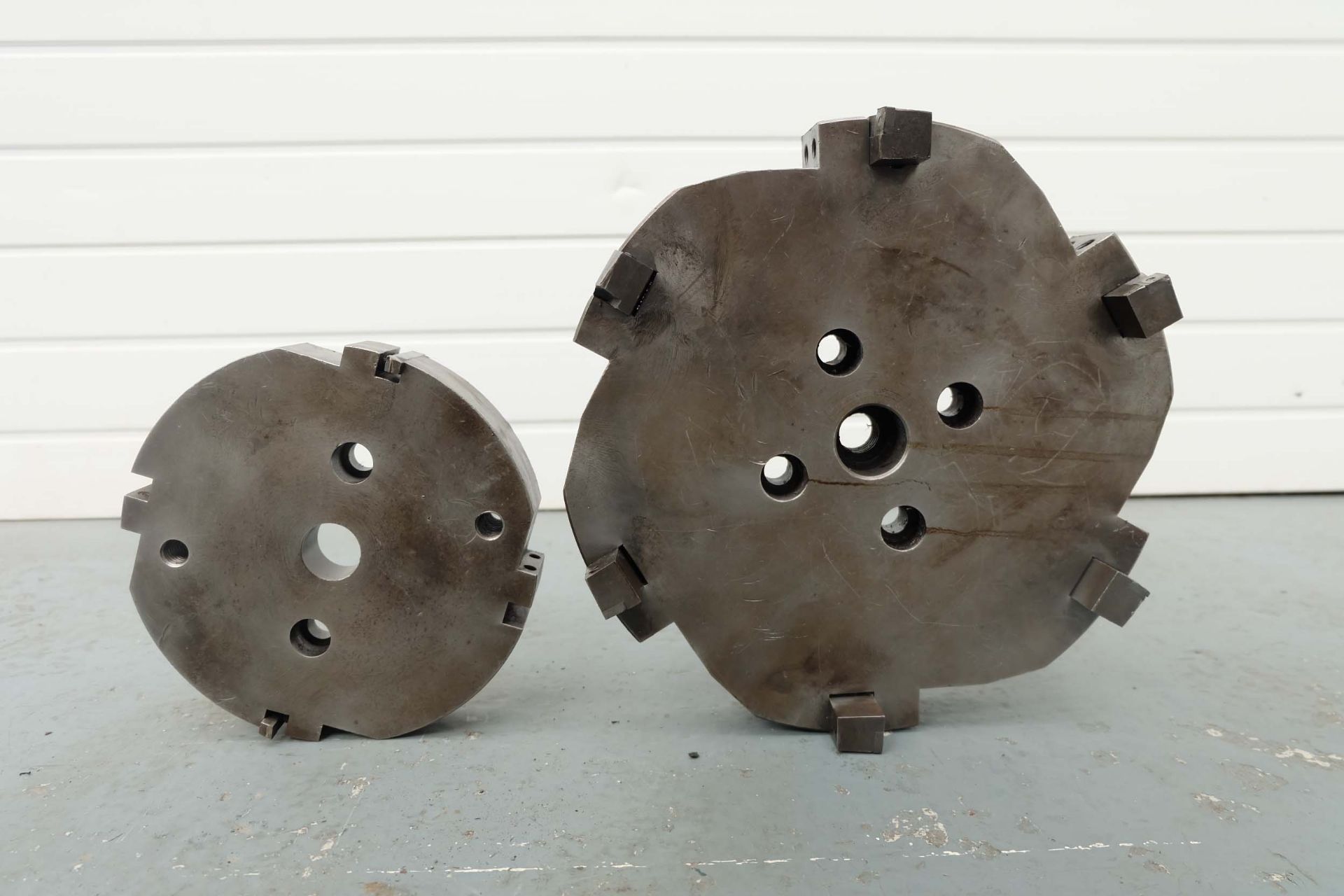 Two Carbide Tipped Milling Fly Cutters. Sizes 13" & 9" Diameter.