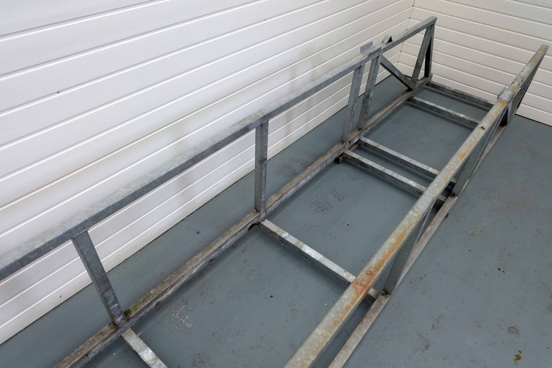 Galvanised Steel Stillage. Length 6000mm. Internal Width 660mm. - Image 4 of 5