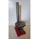 Stand and Table to suit a Small Bench Drill with 60mm Pillar Size. Table Size 9 3/4" Diameter.