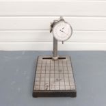 Clock Stand Table Size 8" x 8". Column Height: 10". With Compac Large Face Metric DTI. 1 Div = 0.001