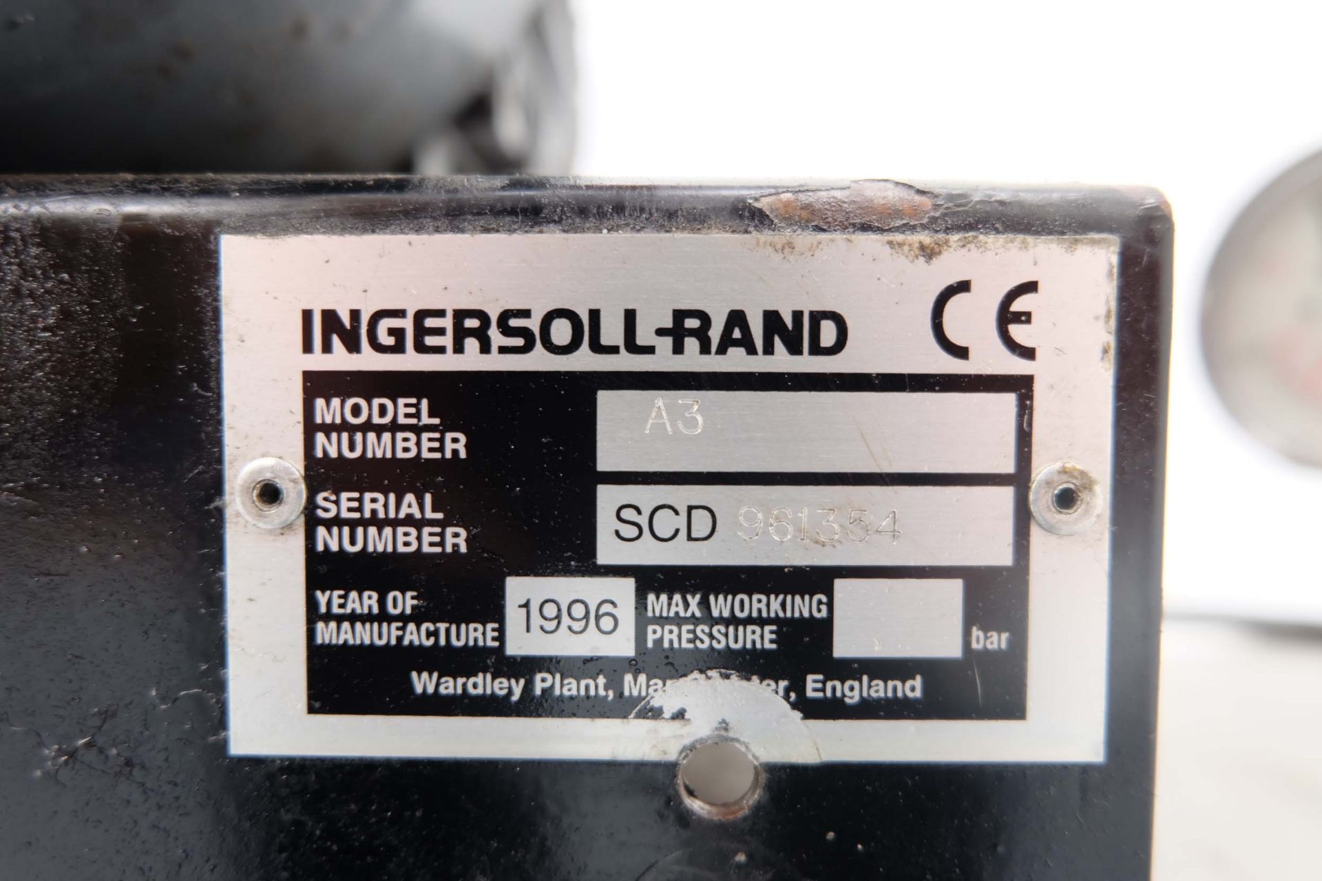 Ingersoll-Rand Model A3 Air Compressor. Power: 2.2 KW. 3 Phase. Max Pressure: 10 Bar. - Image 5 of 6