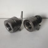 Two Coventry Type C Fine Die Heads. Capacity 2 1/2". Spiggot sizes 1 1/2".