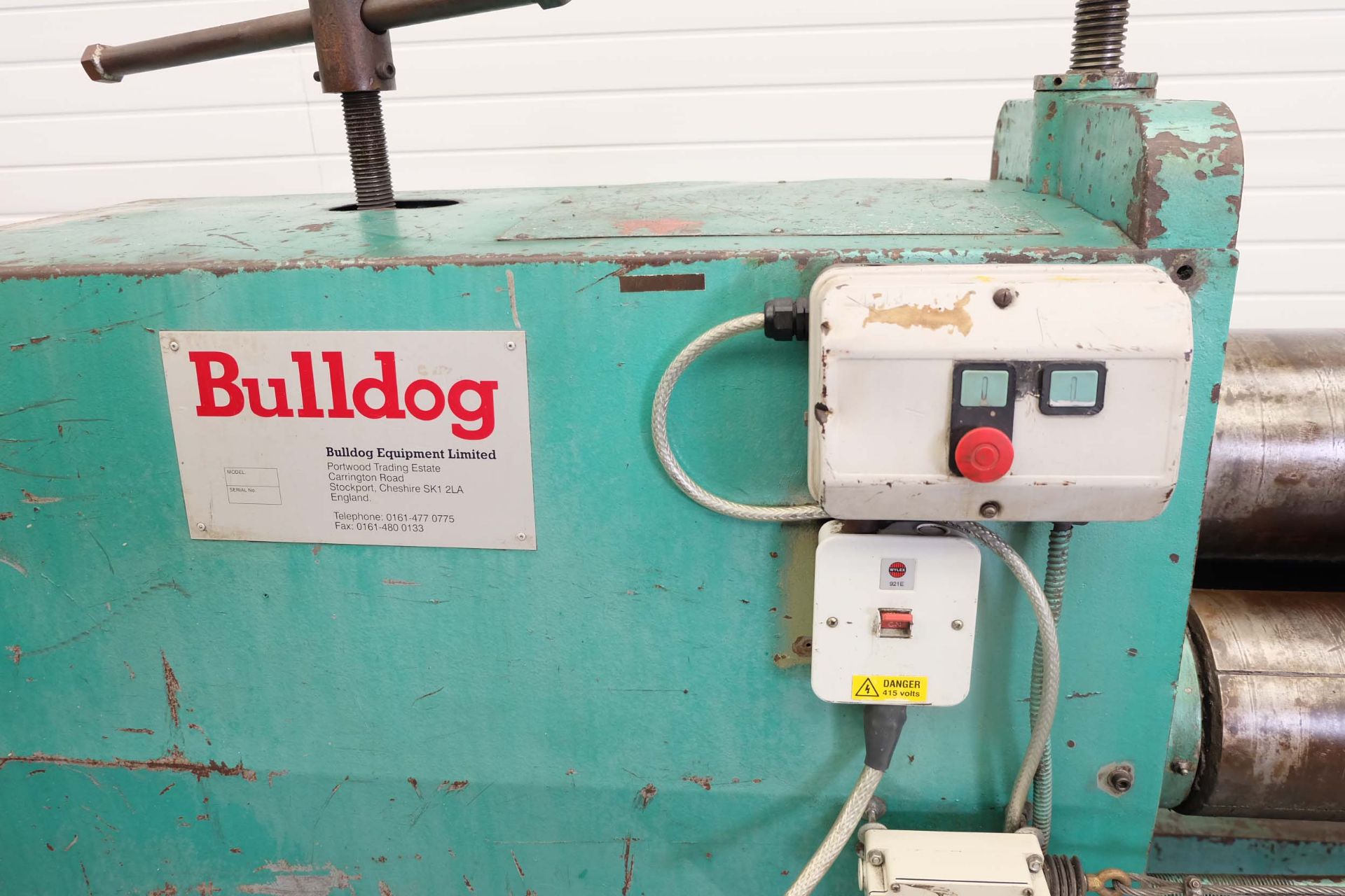 Bulldog Powered Sheet Metal Rollers. Capacity 2500mm x 10mm. Diameter of Rolls 200mm. Top Slip Roll. - Image 5 of 10