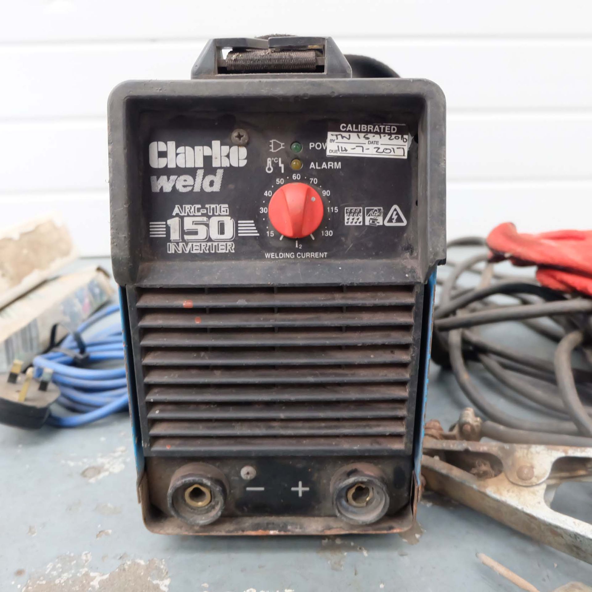 Clarke Weld Type ARC-TIG 150 Single Phase Welding Inverter. Current Range 15A - 130 Amp. Duty Cycle - Image 2 of 6
