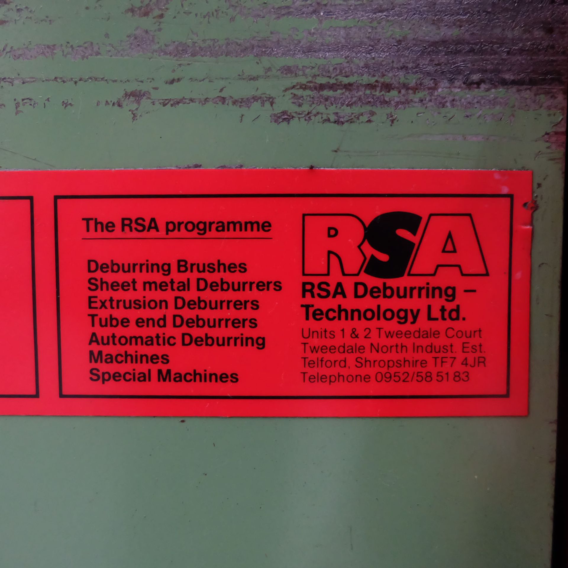 RSA Type STL Deburrer Machine On Steel Stand. 2 Speed: 1500 & 3000 rpm. Motor: 3 Phase: 2/3 KW. - Image 4 of 6