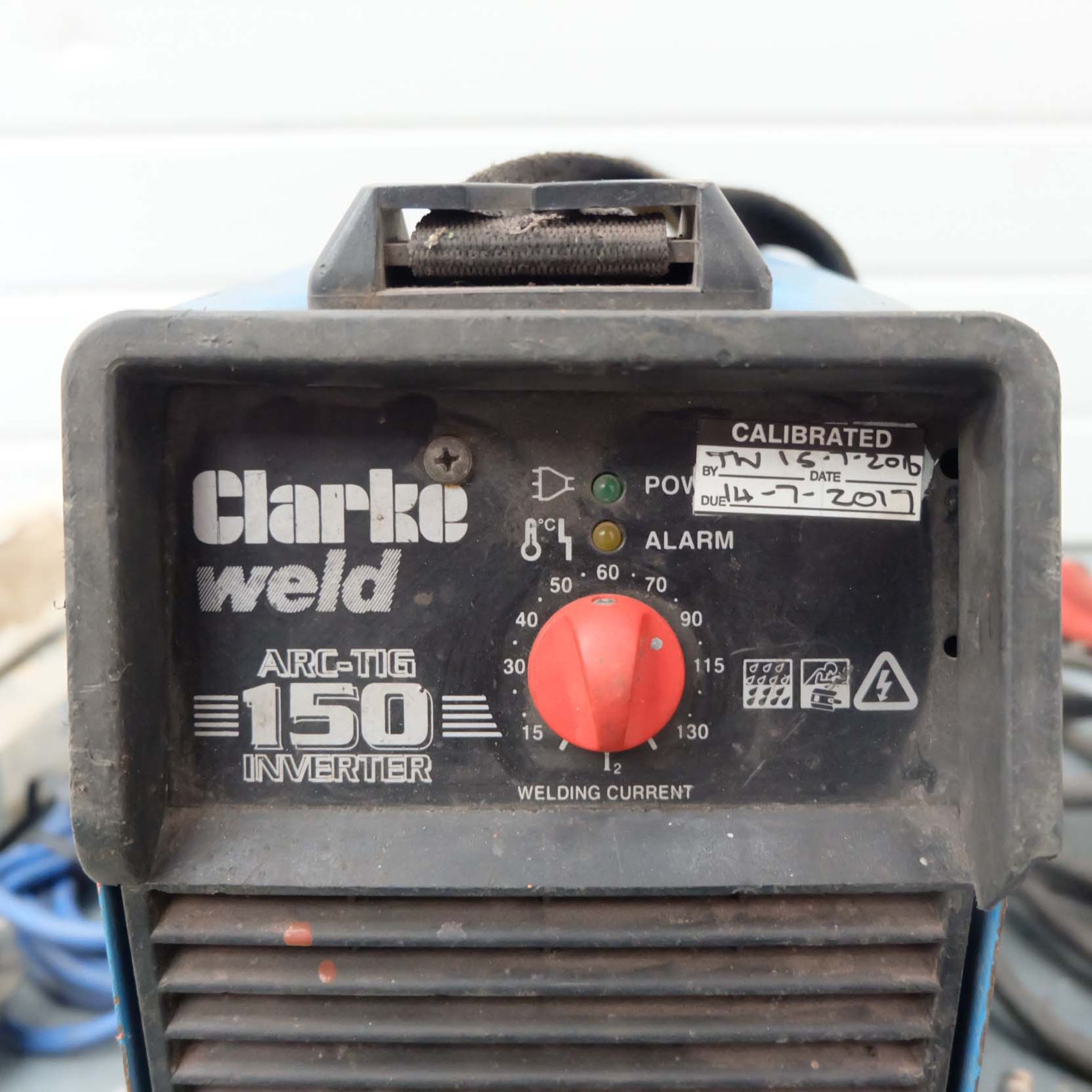 Clarke Weld Type ARC-TIG 150 Single Phase Welding Inverter. Current Range 15A - 130 Amp. Duty Cycle - Image 3 of 6
