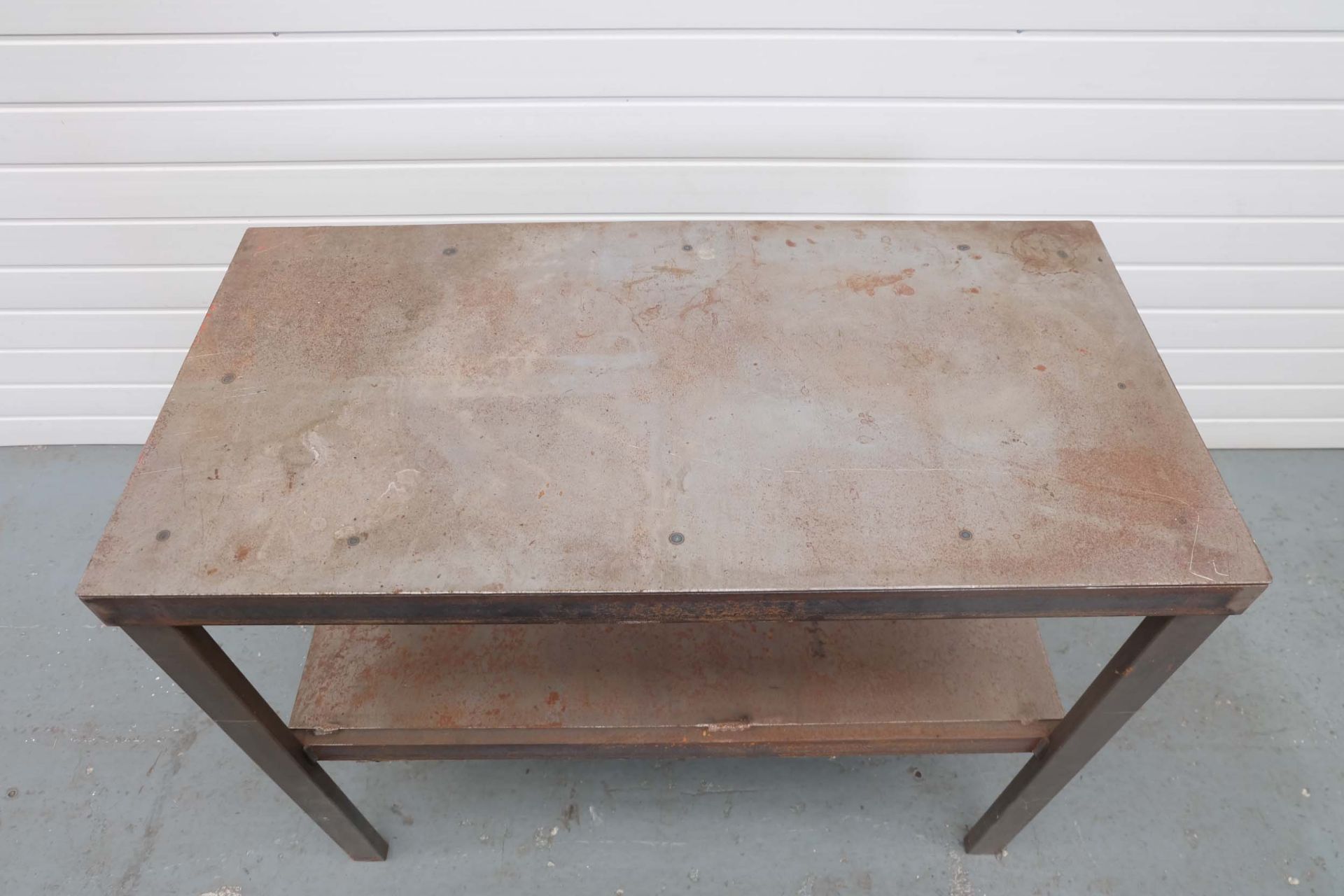 Steel Frame Table With Steel Top & Shelf. Dimensions: 1000 x 500mm. Height: 800mm. - Image 3 of 3