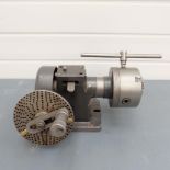 Elliott Dividing & Indexing Fixture. Centre Height: 4". Gear & Free Rotation. With 4" Dia. Three Jaw