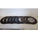 9 x Bosch & Bronco Abrasive Cutting Discs. Size 350mm Diameter.