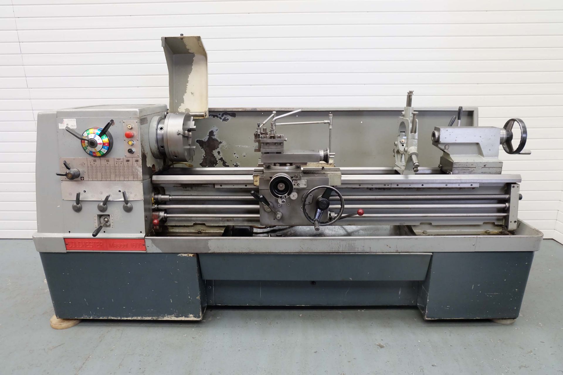 Colchester Mascot 1600 Straight Bed Centre Lathe. Height of Centres 8 1/2".