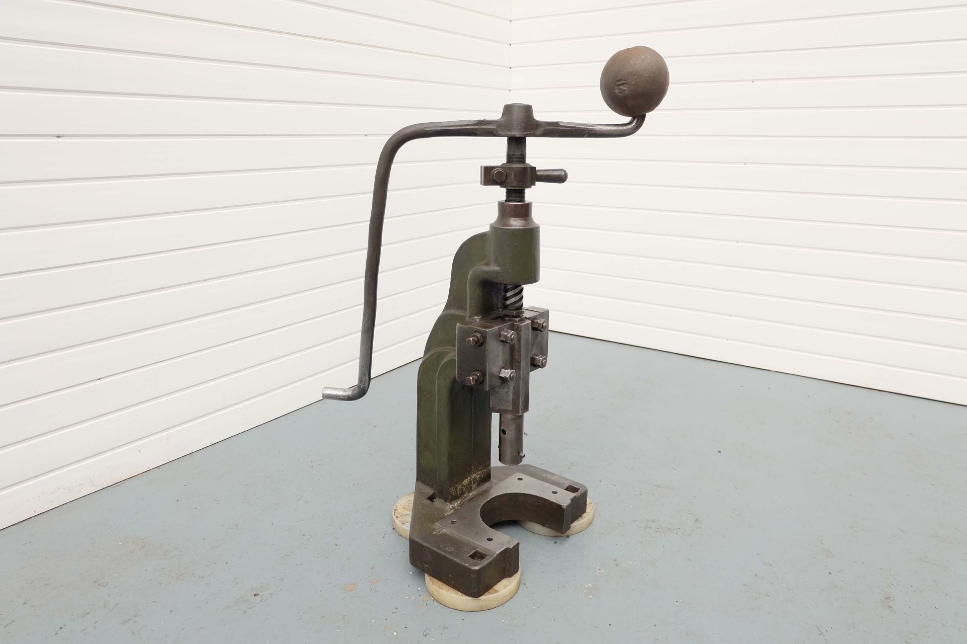 Sweeney & Blocksidge No.2T Tall Type Fly Press. Daylight: 12". Stroke 4". Throat: 4"