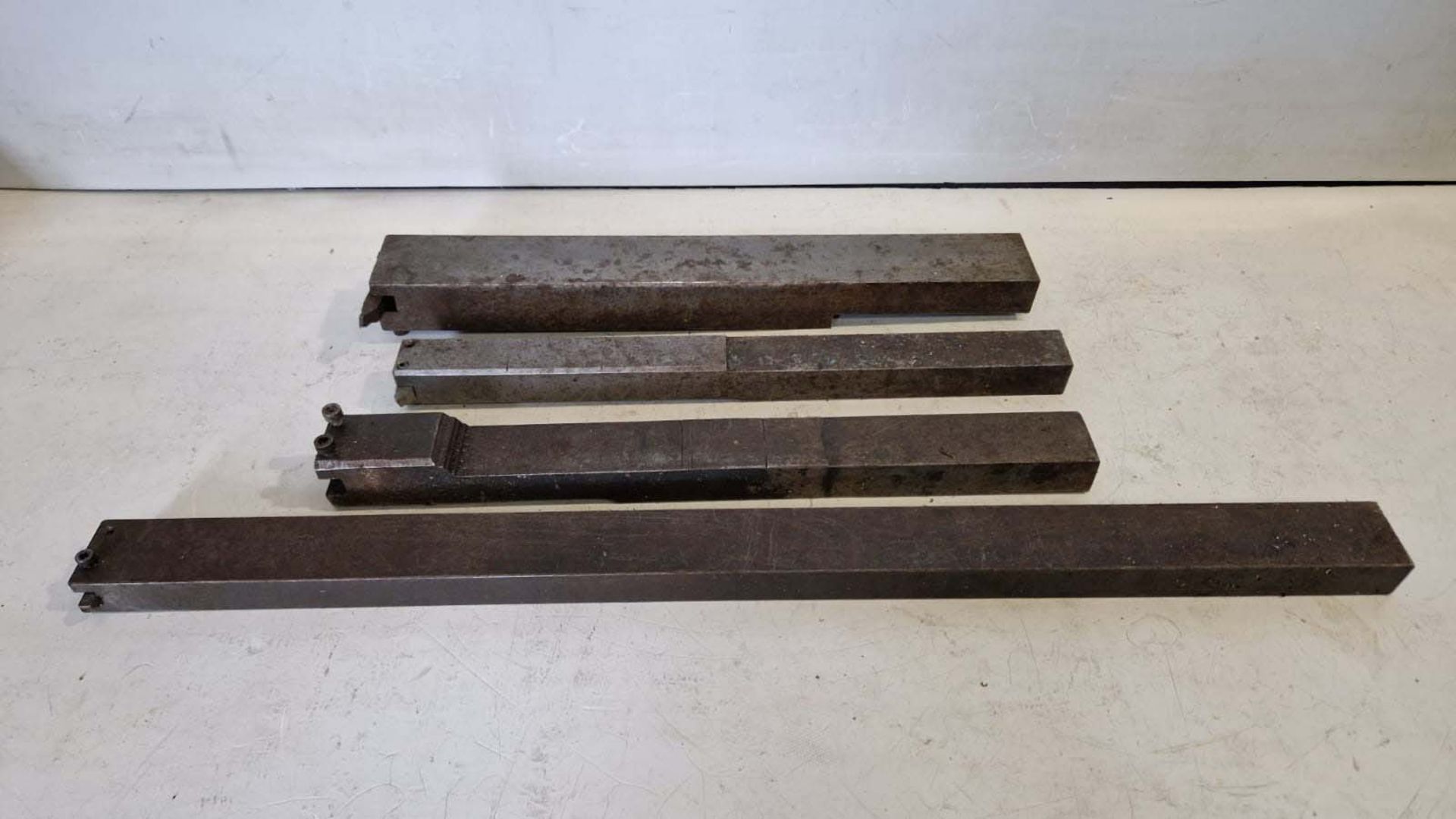 4 x Home Made Heavy Duty Lathe Boring Bars. Lengths from 400mm to 650mm.