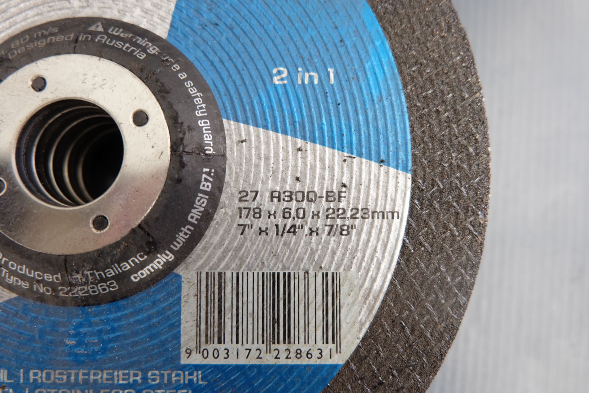 Quantity of Various Abrasive Cutting Disccs For Stainless Steel - Image 5 of 8