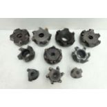 10 x Various Makes & Sizes of Tipped Milling Cutters.