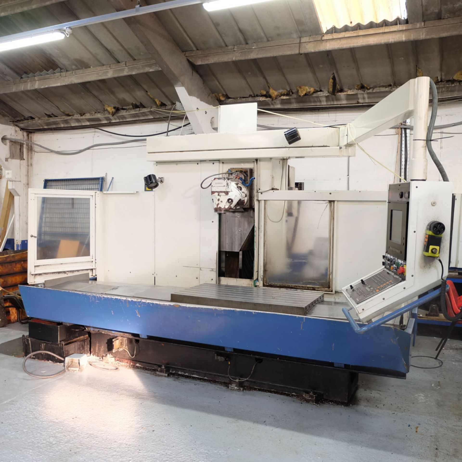 Huron Model GXB 411 F Three Axis CNC Bed Type Milling Machine With Heidenhain TNC 415B Control. - Image 2 of 12