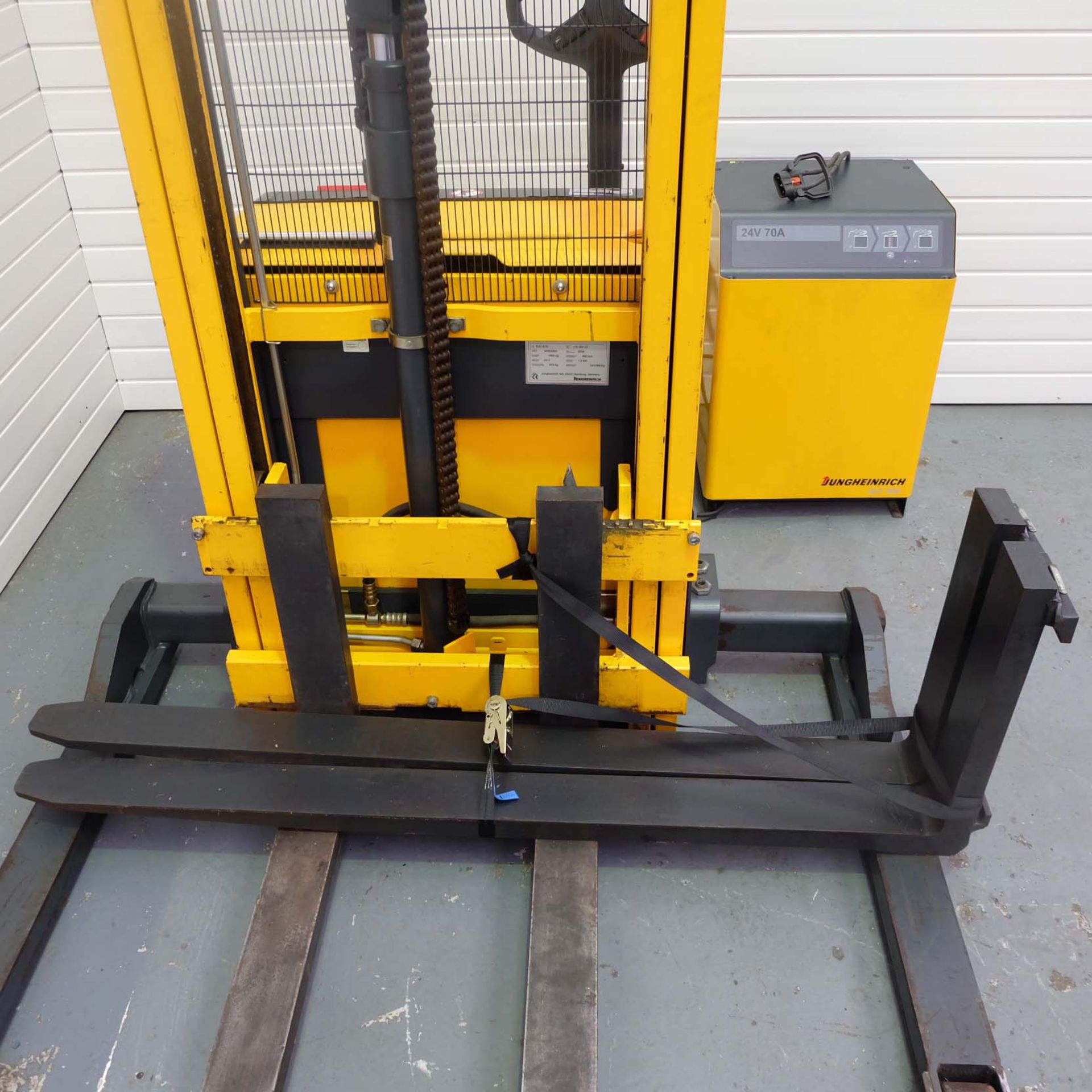 Jungheinrich Type EJC B16 Electric Fork Lift Walkie Stacker. Nominal Load at COG 1600KG. - Image 2 of 14