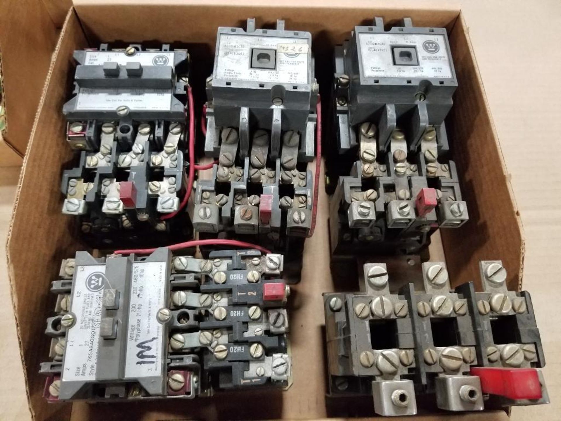 Assorted electrical starter. Westinghouse.