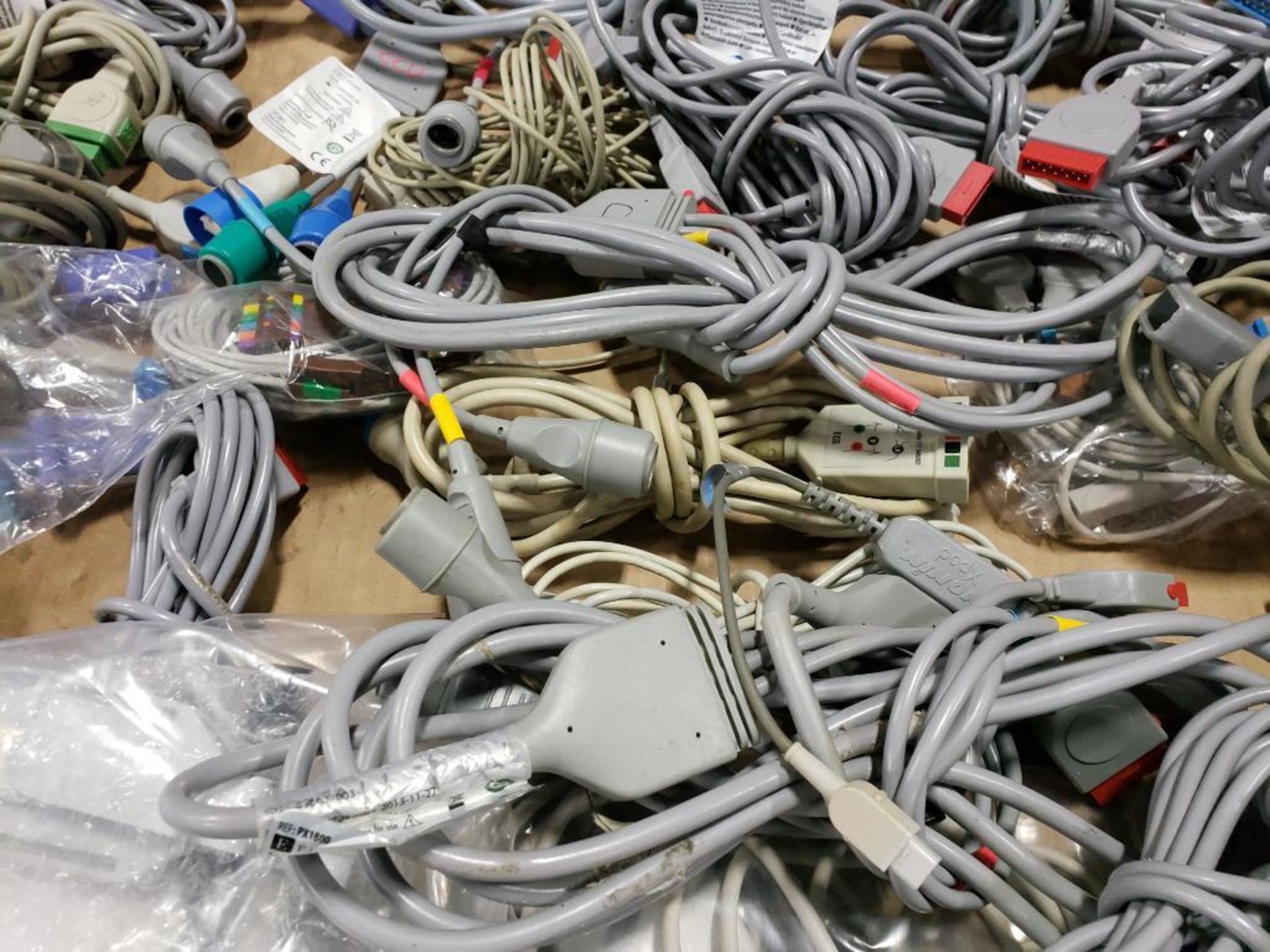 Pallet of assorted electrical medical / lab connection wires. - Image 13 of 18