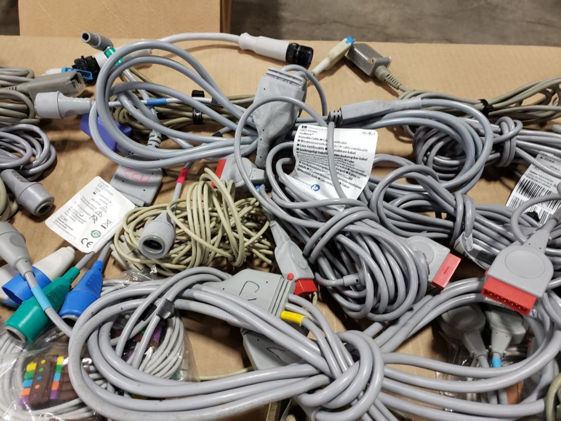 Pallet of assorted electrical medical / lab connection wires. - Image 14 of 18