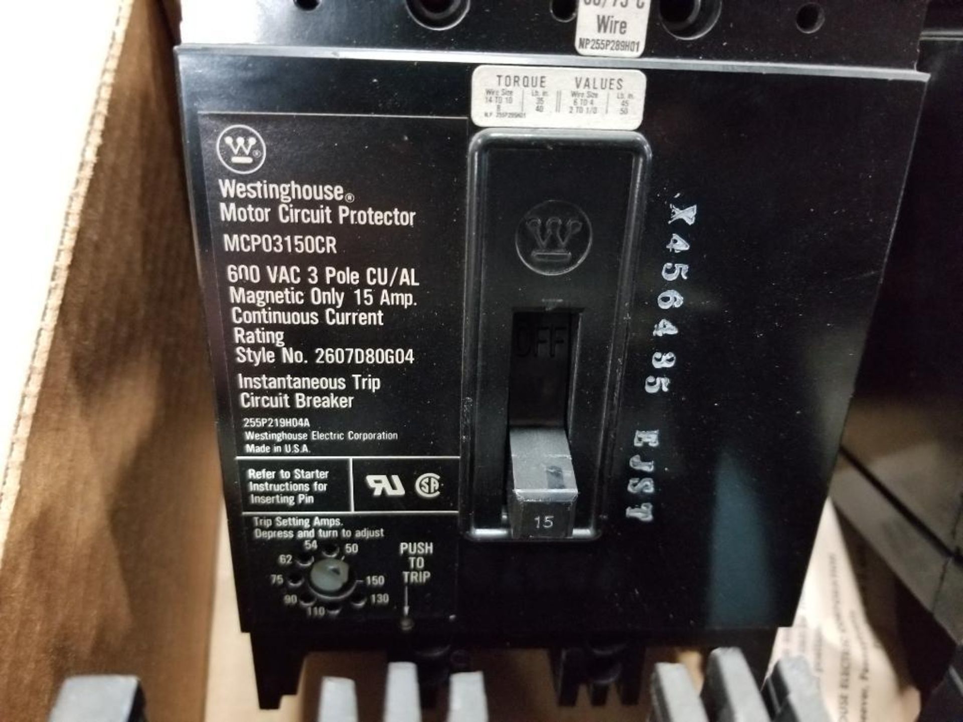 Assorted electrical breakers. Westinghouse. - Image 3 of 9