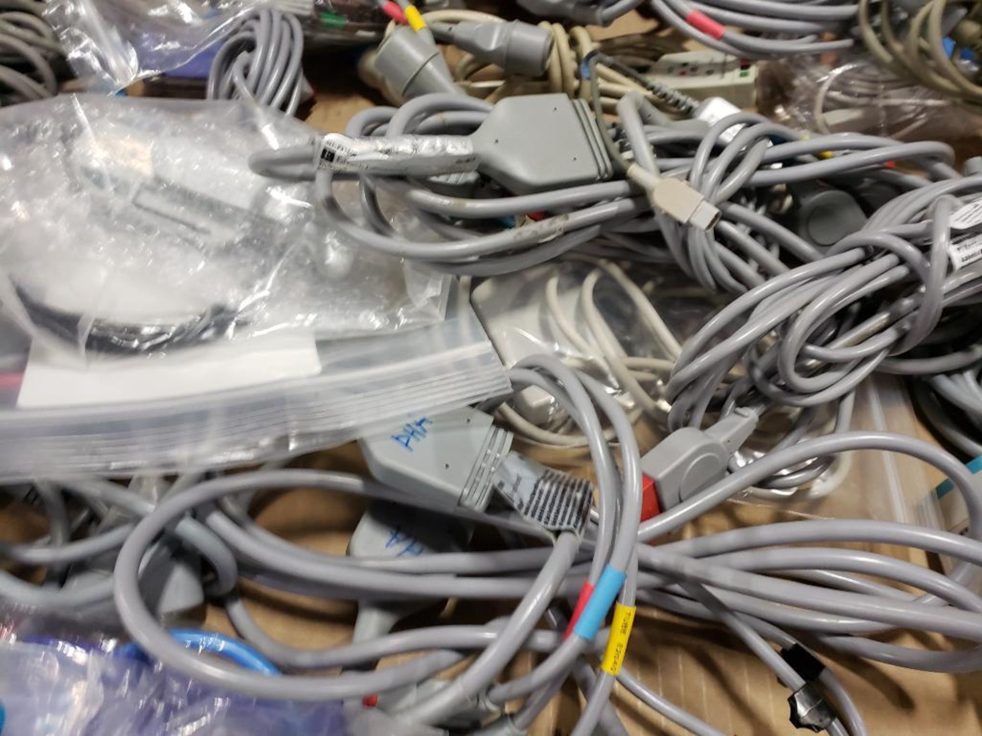 Pallet of assorted electrical medical / lab connection wires. - Image 12 of 18