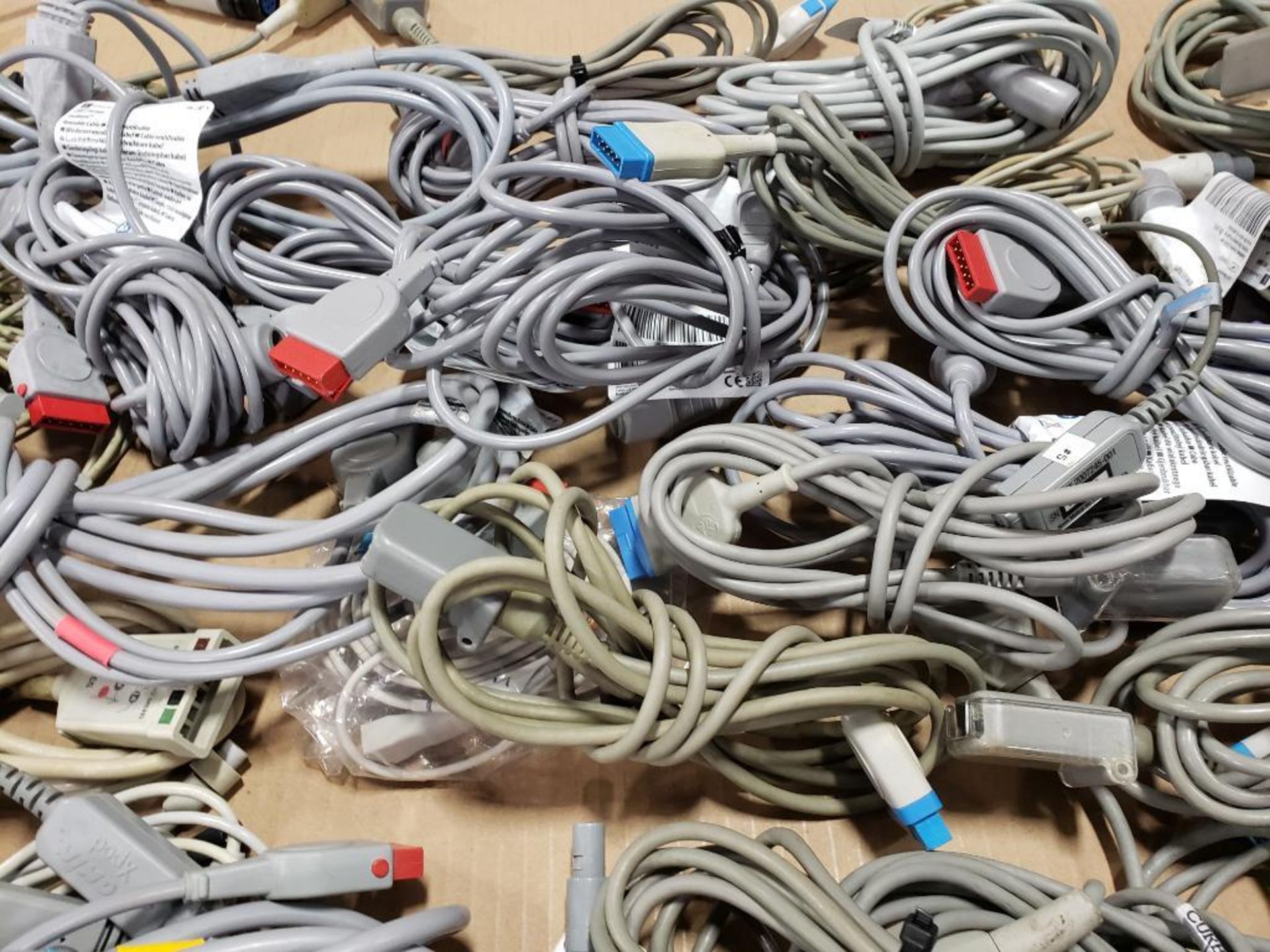 Pallet of assorted electrical medical / lab connection wires. - Image 7 of 18