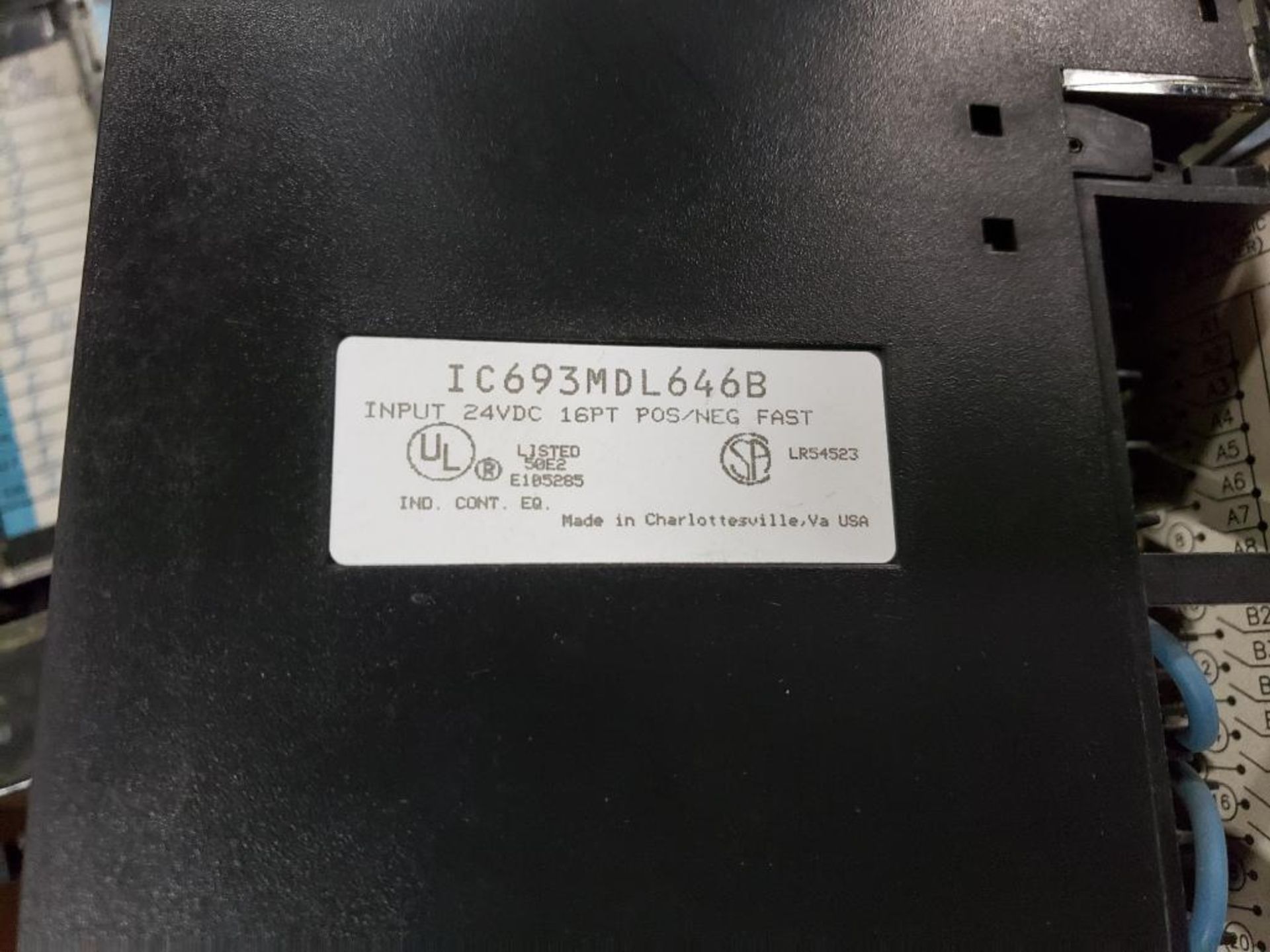 Assorted GE programmable controller input module. - Image 6 of 6