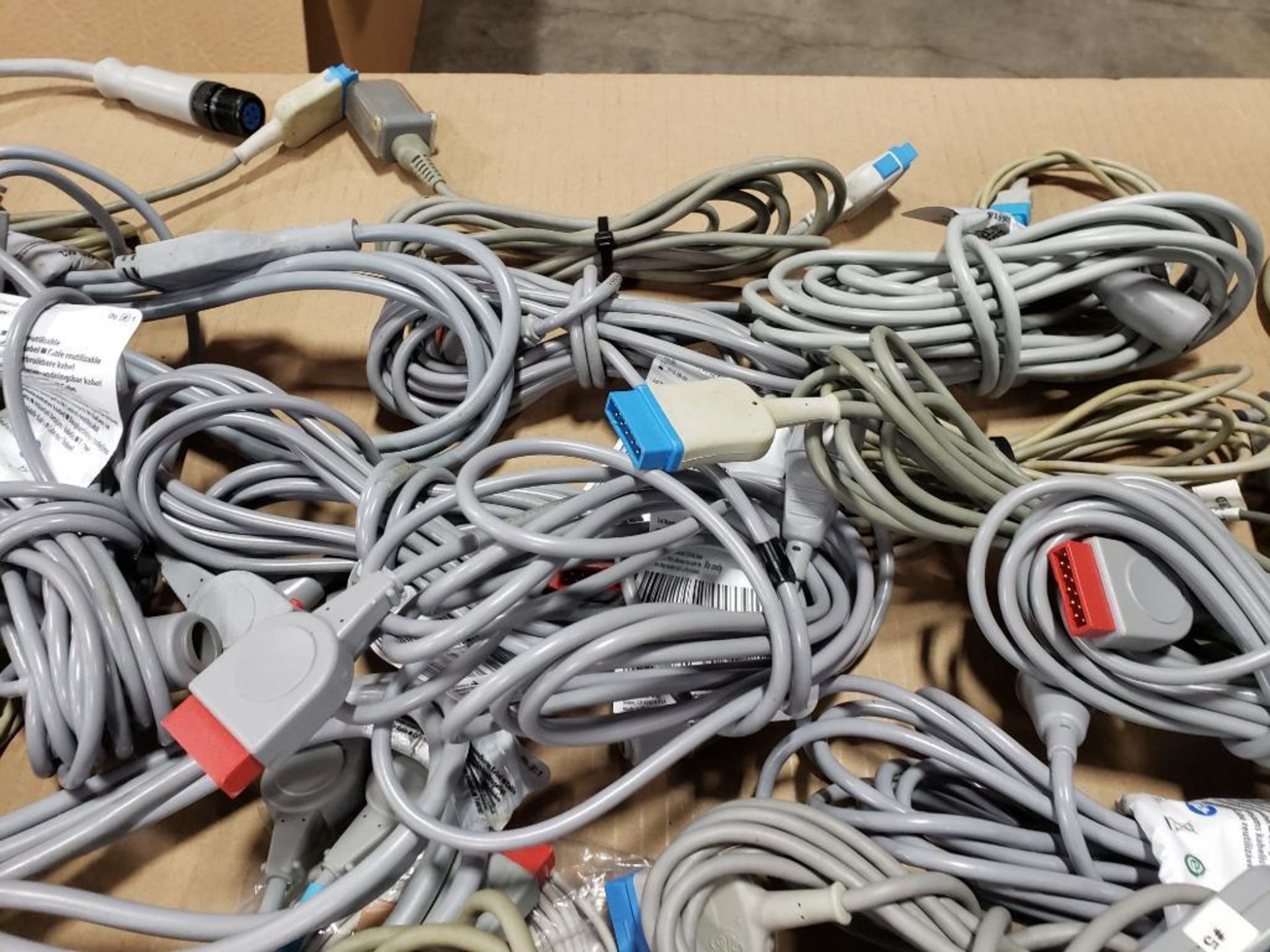 Pallet of assorted electrical medical / lab connection wires. - Image 6 of 18