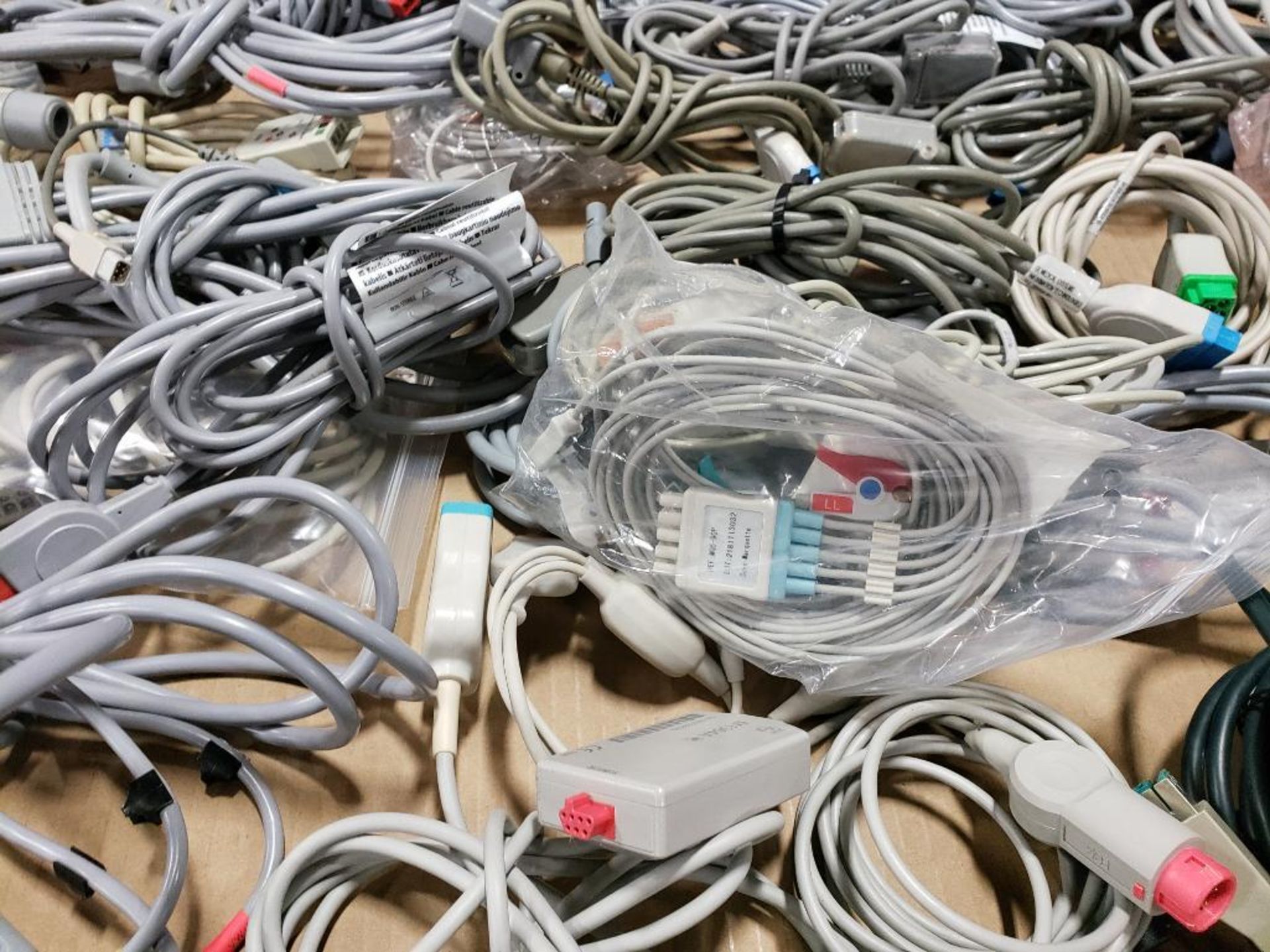 Pallet of assorted electrical medical / lab connection wires. - Image 9 of 18