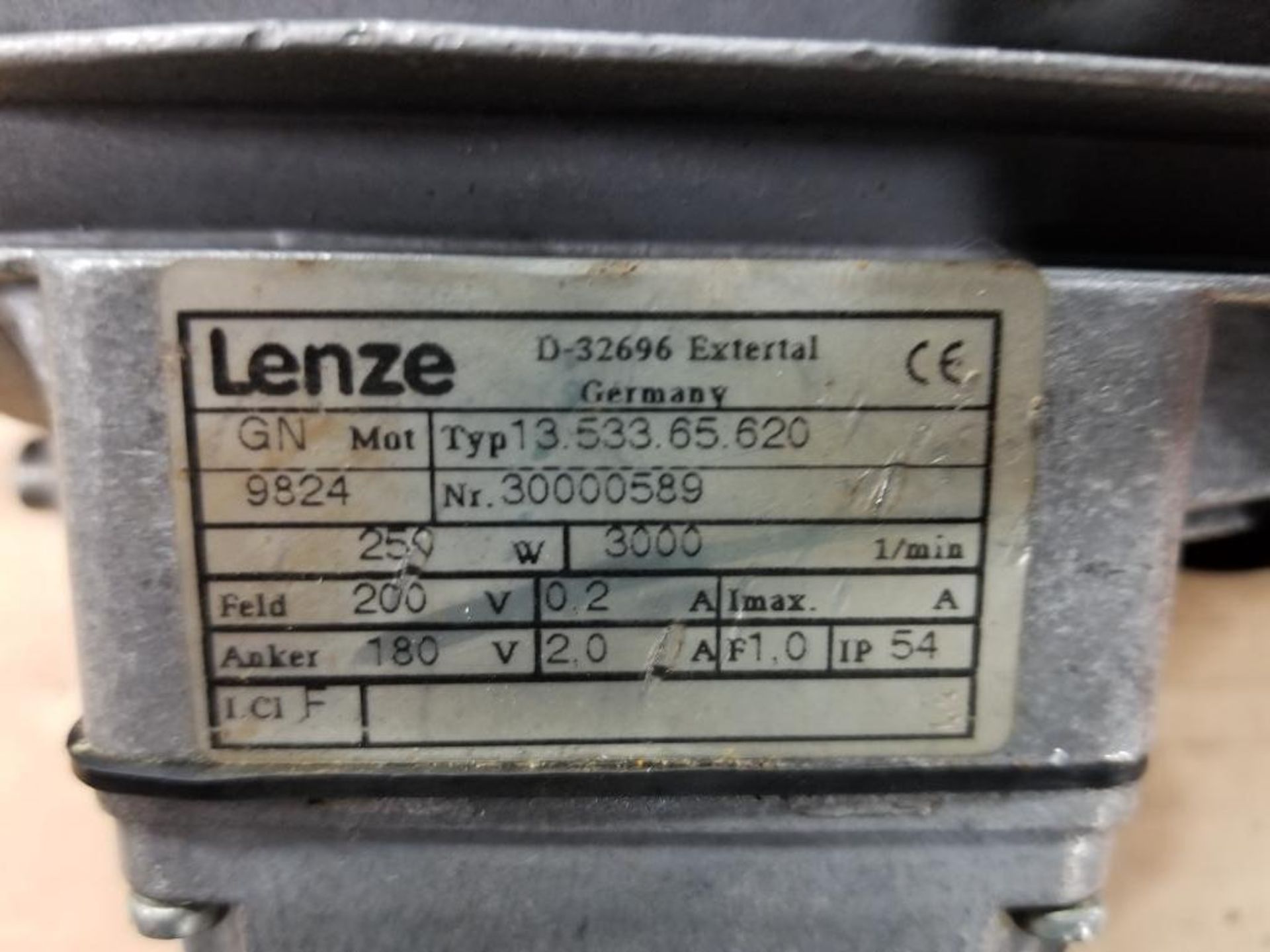 Lenze motor. Model number 13.533.65.620. - Image 2 of 2