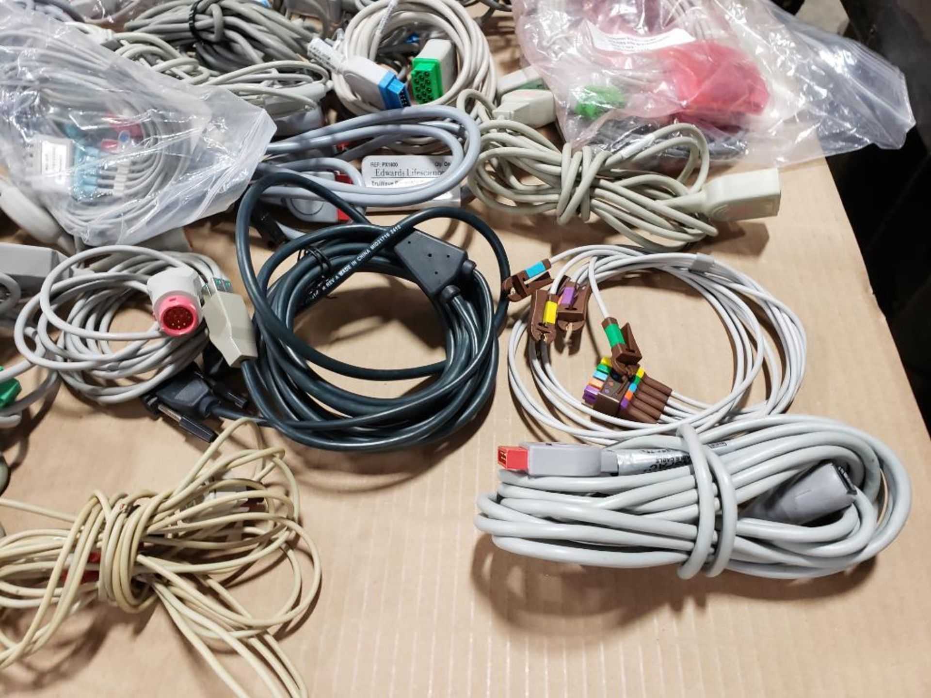 Pallet of assorted electrical medical / lab connection wires. - Image 2 of 18
