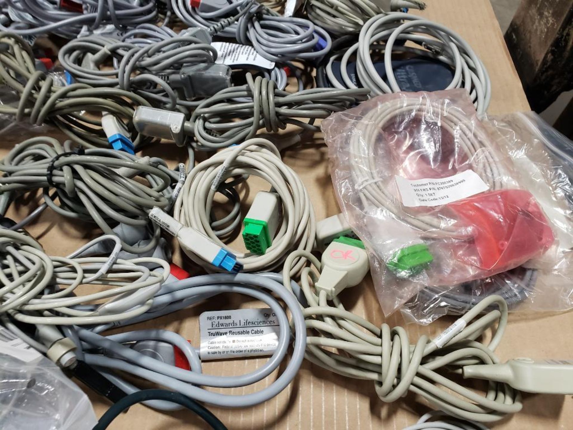 Pallet of assorted electrical medical / lab connection wires. - Image 3 of 18