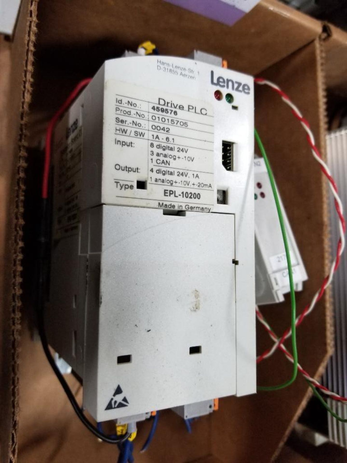 Lenze Extension board 01. 417468 TYPE: EPZ-10201. Drive PLC 459576. - Image 2 of 6