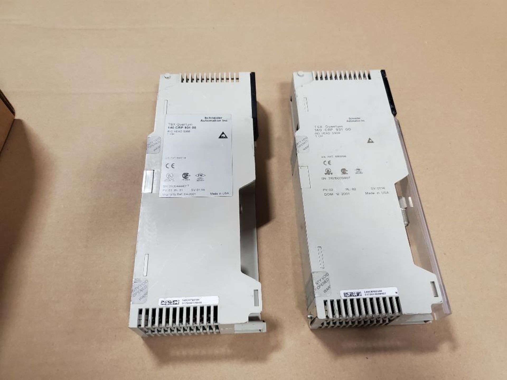 Qty 2 - Schneider Automation INC. TSX Quantum 140-CRP-931-00 RIO HEAD S908 1 CH module. - Image 3 of 5