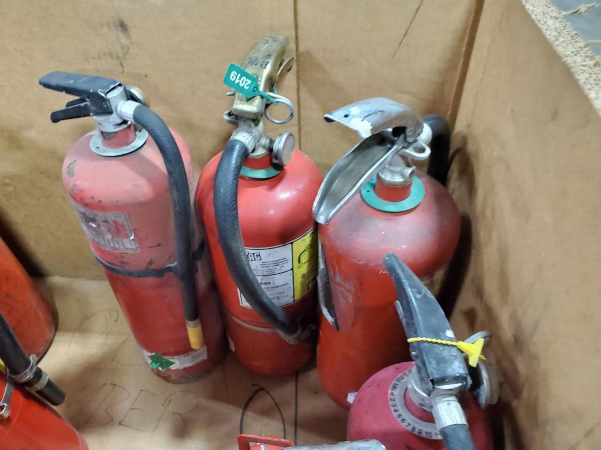 Gaylord of assorted fire extinguisher canister. - Image 8 of 11