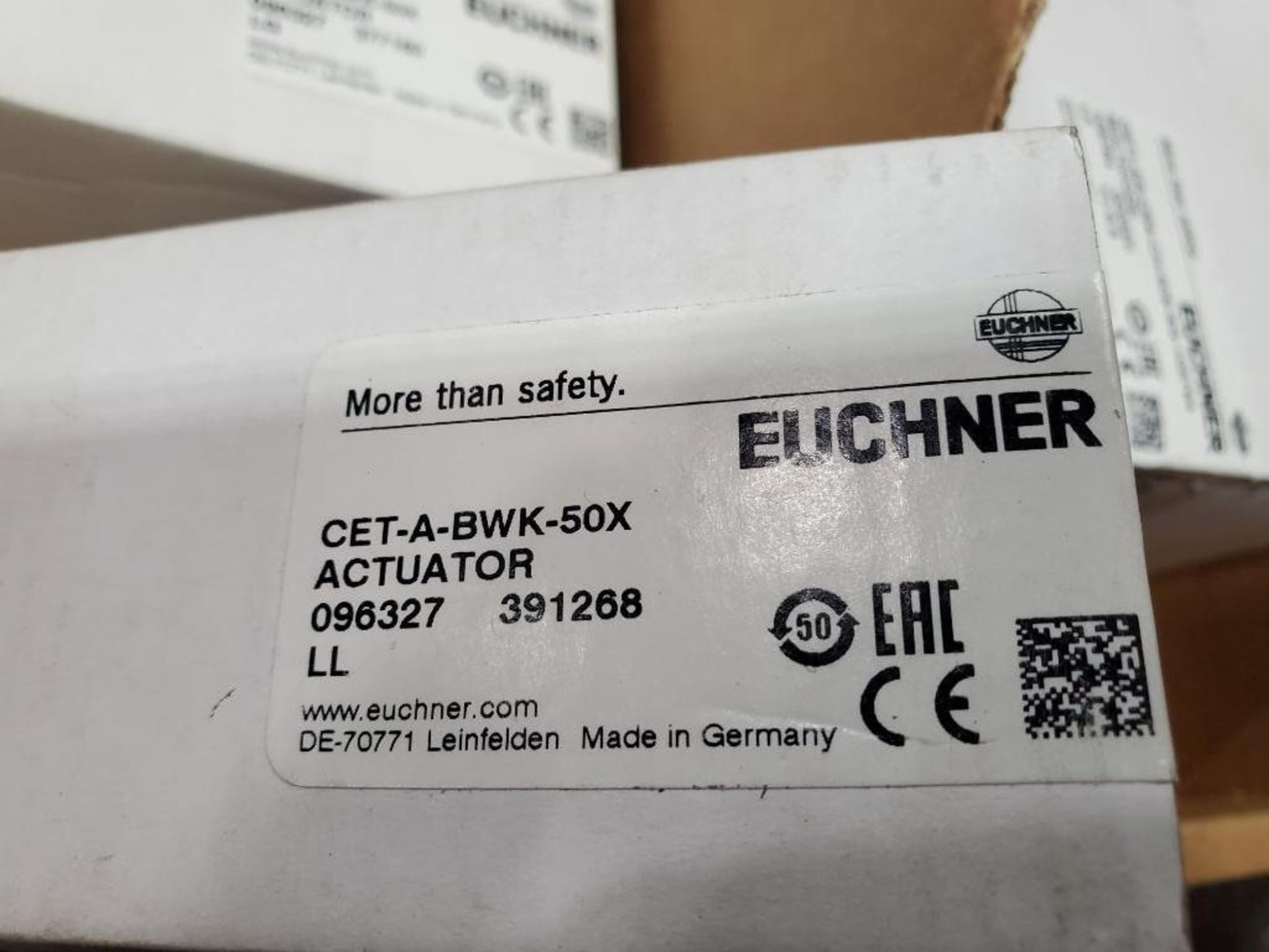 Qty 4 - Euchner CET-A-BWK-50X actuator. New in Box. - Image 3 of 4