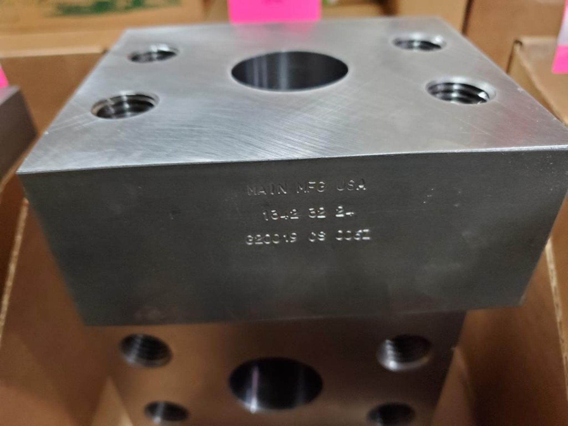 Qty 4 - Main Manufacturing 1342-32M-24M flat face straight weld plate. New no box. - Image 2 of 4