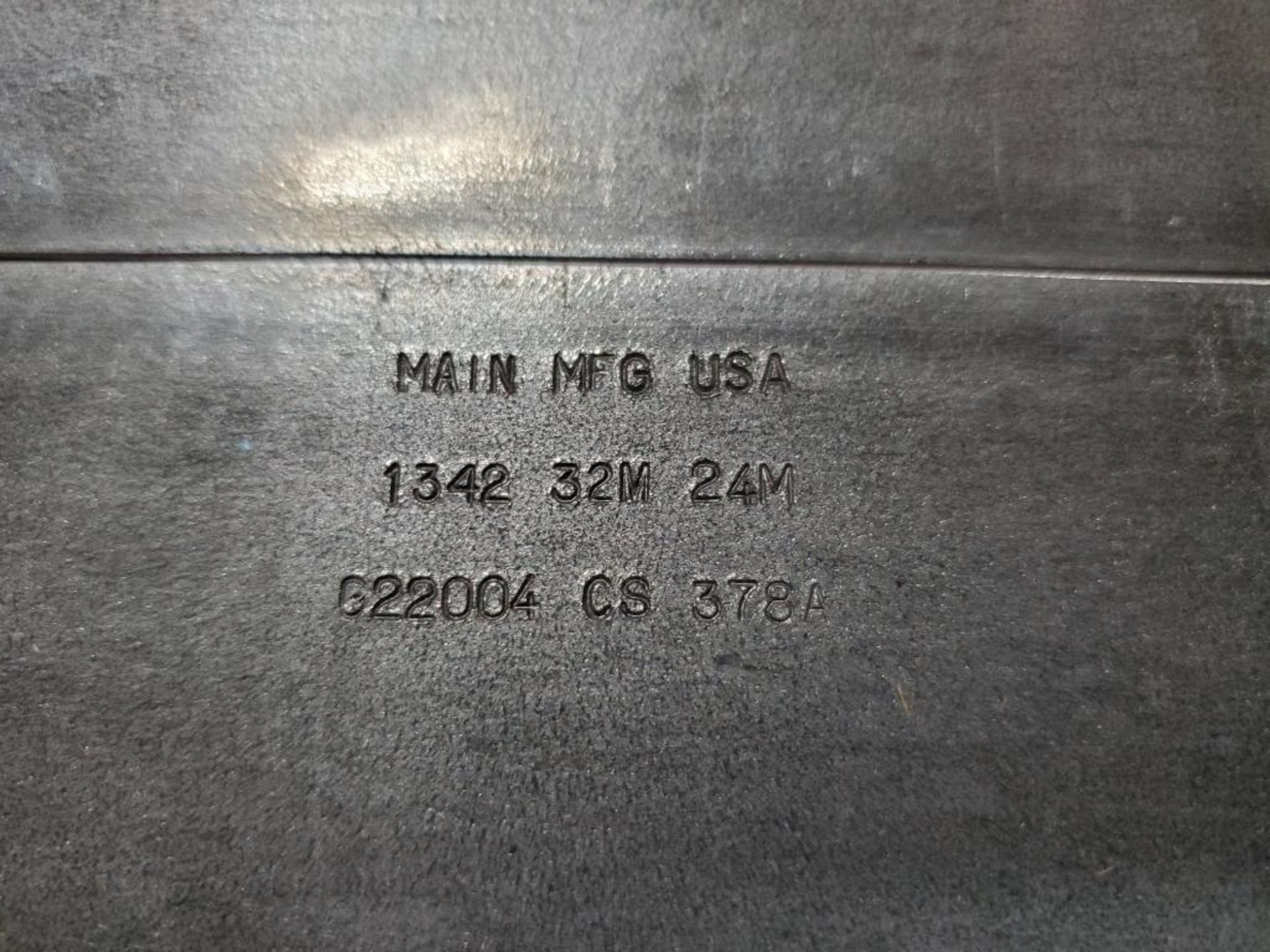 Qty 4 - Main Manufacturing 1342-32M-24M flat face straight weld plate. New no box. - Image 3 of 4