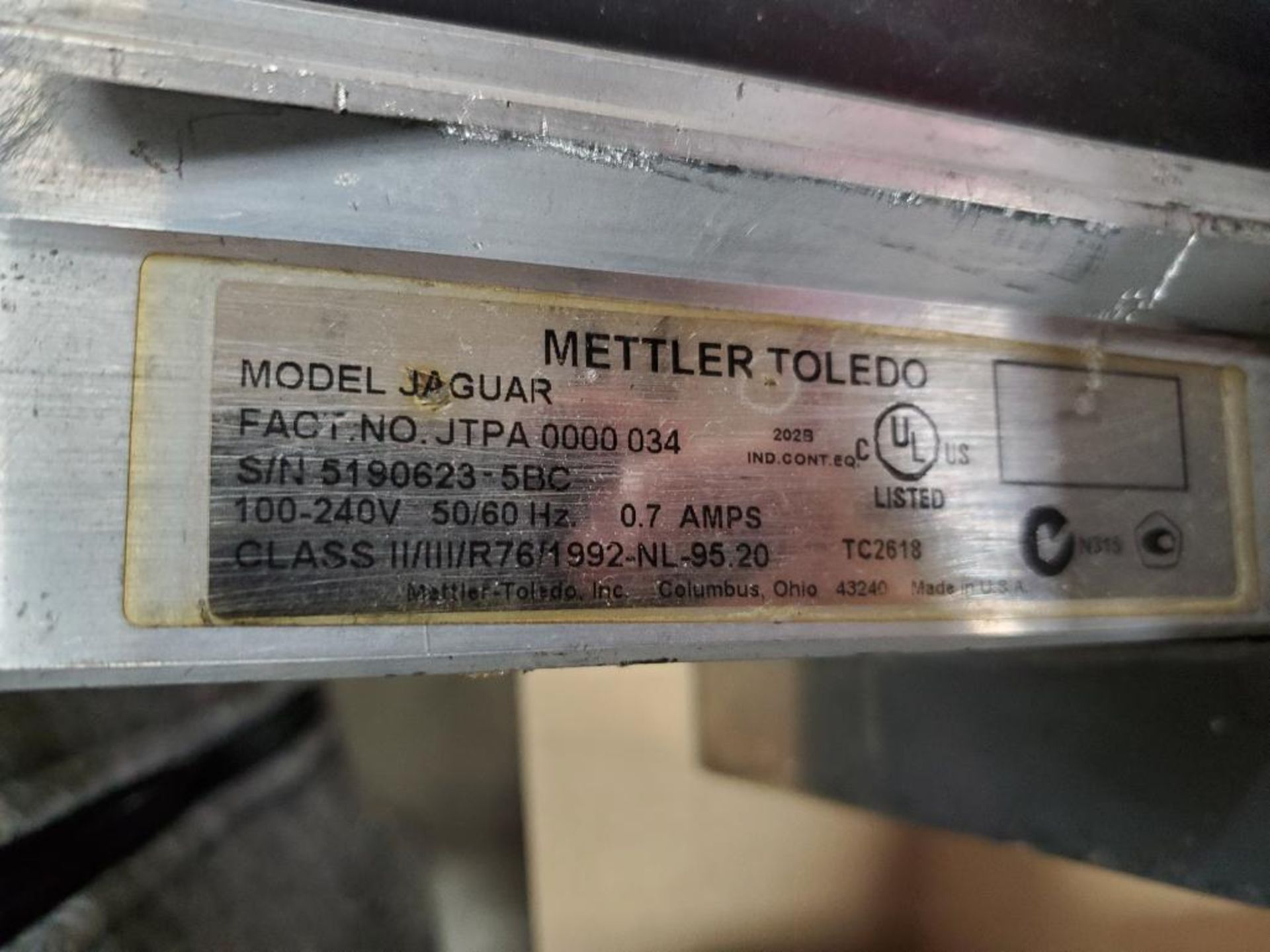 Mettler Toledo Jagxtreme digital scale readout panel. Jaguar JTPA0000034. - Image 5 of 5