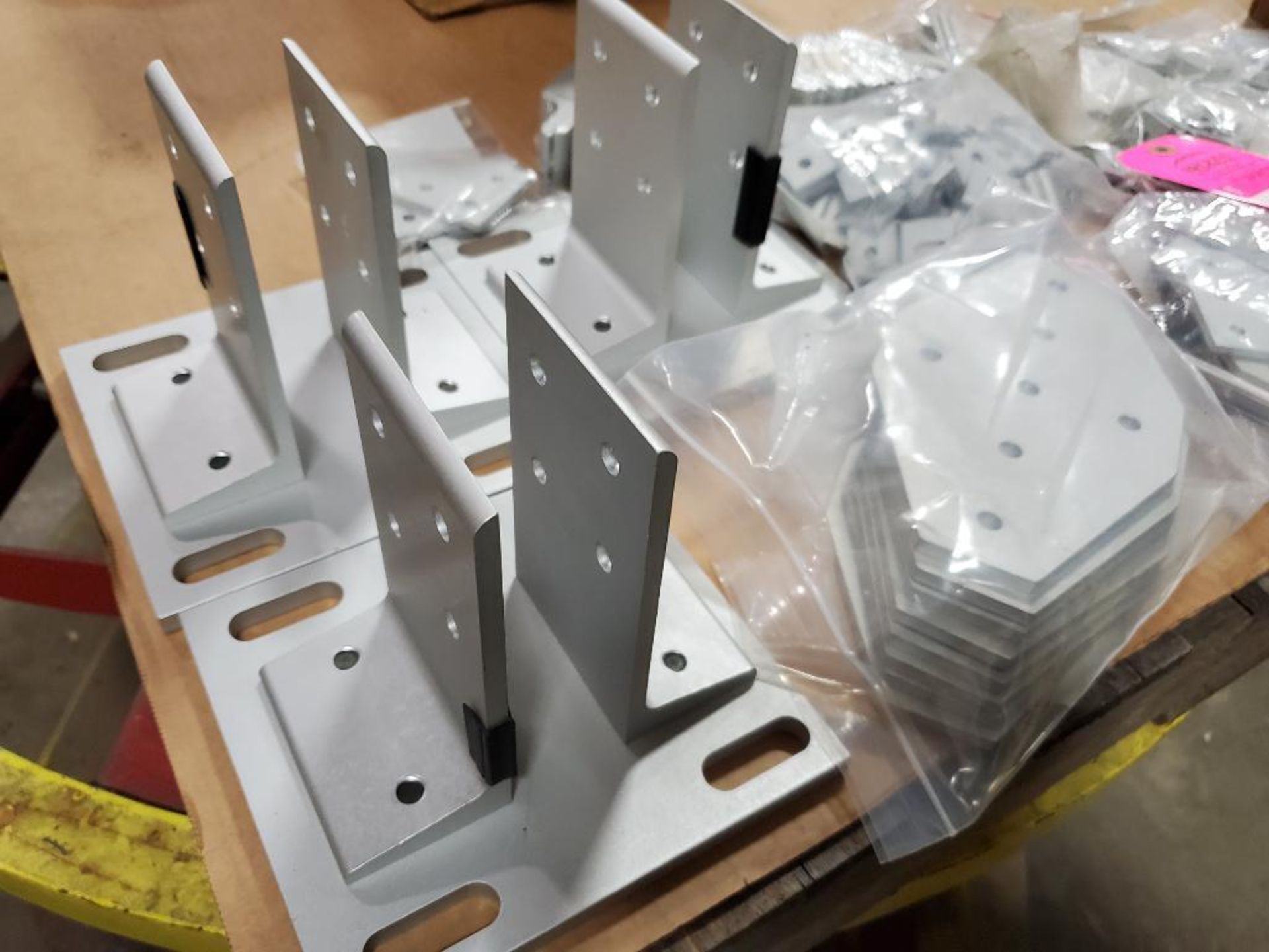Large qty of assorted aluminum hardware plates, handles. Rexroth. New no box. - Image 9 of 10