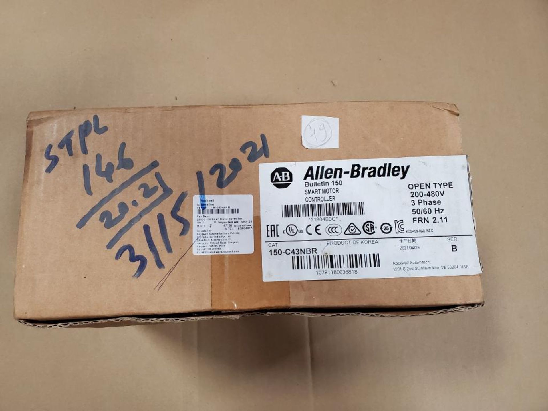 Allen Bradley smart motor controller 150-C43NBR. New in box. - Image 3 of 11